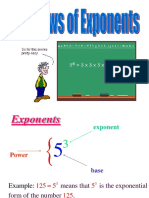 Study Material Laws of Exponents