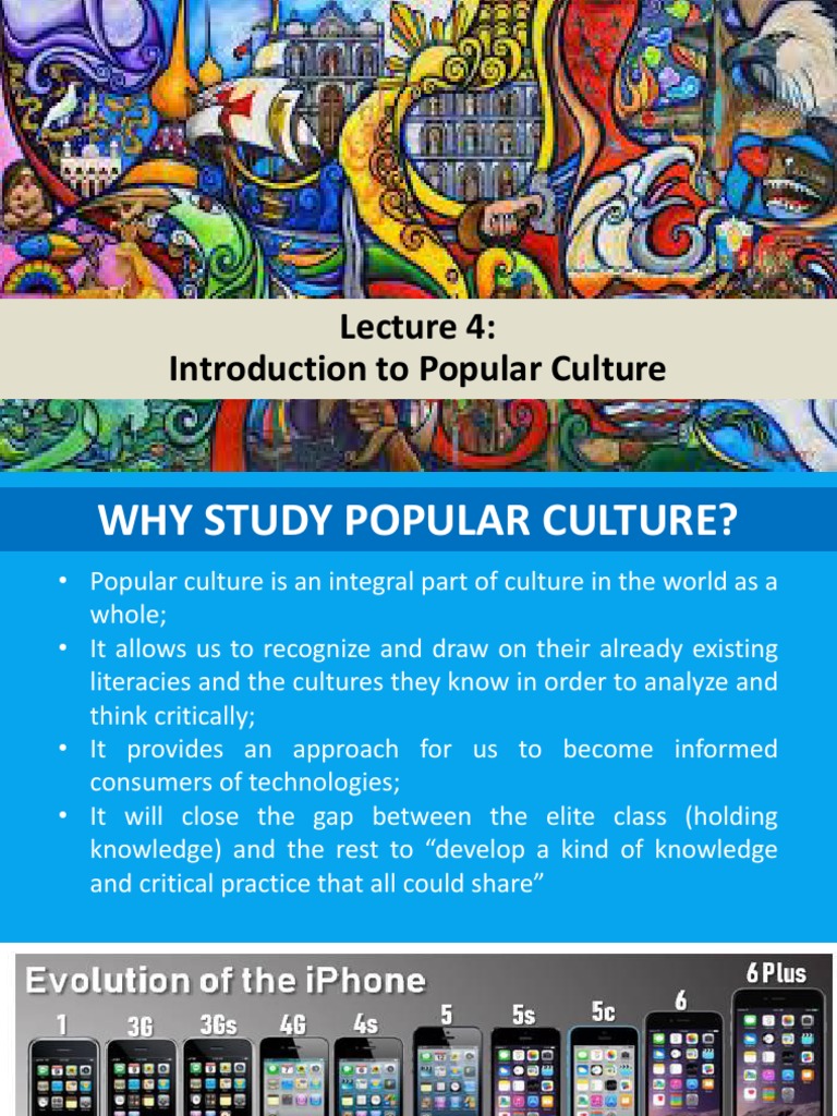 Introduction To Popular Culture PDF Popular Culture Communication
