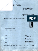 Catálogo de "Libros para el pueblo", exposición-feria realizada en el San Martin en 1973