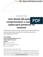 Opera Mundi Sem Brasil, 80 países se comprometem a aumentar ações para preservar os oceanos