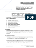 Presentan Denuncia Constitucional Contra Congresistas Que Se Reunieron para Vacar A Castillo