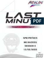 Seminar Last Minute SPM Physics MR Hazeeq Session 2 13.02.2022