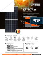 Ficha Técnica Panel Fotovoltaico