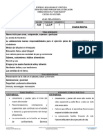 Guía Pedagógica Biología, 4to, A y B, I Momento