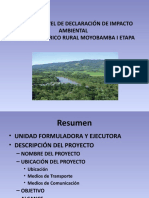 Estudio A Nivel de Declaración de Impacto Ambiental