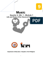 Music: Quarter 2, Wk. 1 - Module 1