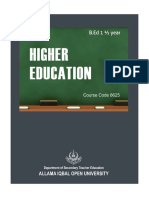 Higher Education: Understanding its Nature and Scope