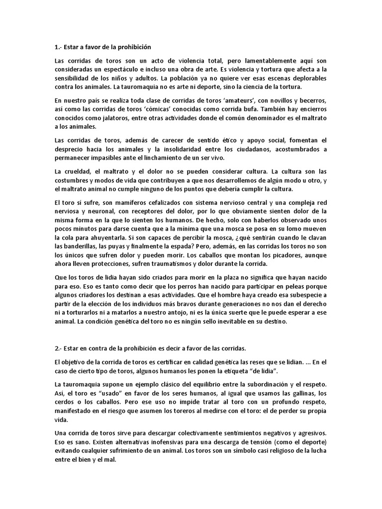 Las Corridas de Toros | PDF | Toreo