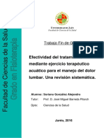 Terapia Acuatica Lumbalgia