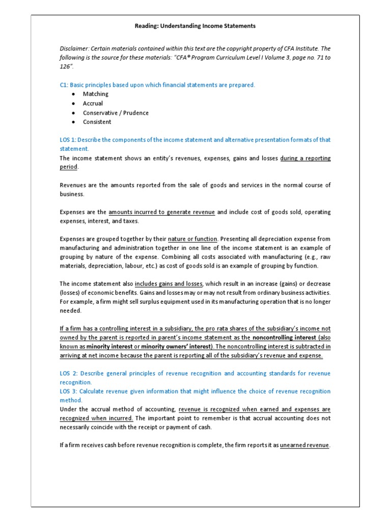 Understanding Income Statements | PDF | Income Statement | Dividend