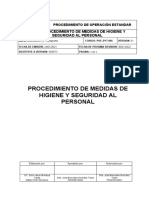 POE de Medidas de Higiene y Seguridad