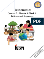 Mathematics: Quarter 3 - Module 6: Week 6 Patterns and Sequences
