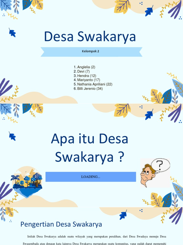 Pengertian dan Ciri Desa Swakarya | PDF | Ilmu Sosial | Perjalanan