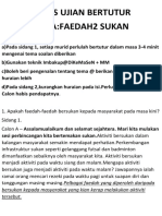 Nota Ujian Bertutur Faedah Sukan by Wanz - Zett