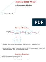 Demodulation of DSBSC-AM Wave: - Coherent Detection/synchronous Detection - Costas Receiver - Squaring Loop