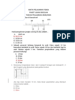 Soal Ujian Fisika 2021 Part 1