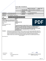 Molecular Biology and Cytogenetics - : Test Name Result Units