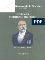 Vol 42. Ensayos y Apuntes Diversos Del Dr. Alejandro Llenas