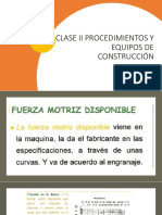 Clase Ii Procedimientos y Equipos de Construcción