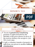 Donor's Tax