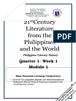 21st Century Literature Week 1