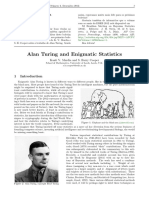 Alan Turing and Enigmatic Statistics: Carta Da Presid Encia
