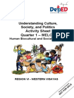 Understanding Culture Society & Politics 11 LAS 4