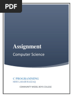 Assignment: Computer Science