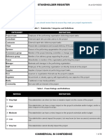 STAKEHOLDER REGISTER