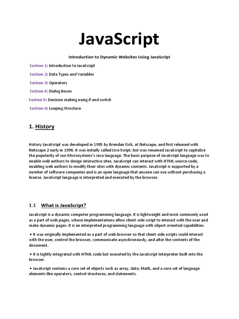 Java Script | PDF | Java Script | Dynamic Web Page