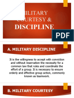 Military Courtesy and Discipline