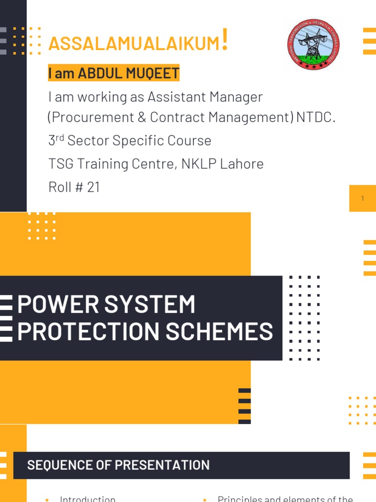 Power System Protection Schemes by Mr1596552063 PDF Relay Electricity