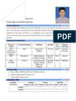 Md. Imran: Resume of