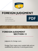 Foreign Judgment