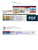 Horarios de Clases y Enlaces Meet SEGUNDO MEDIO A