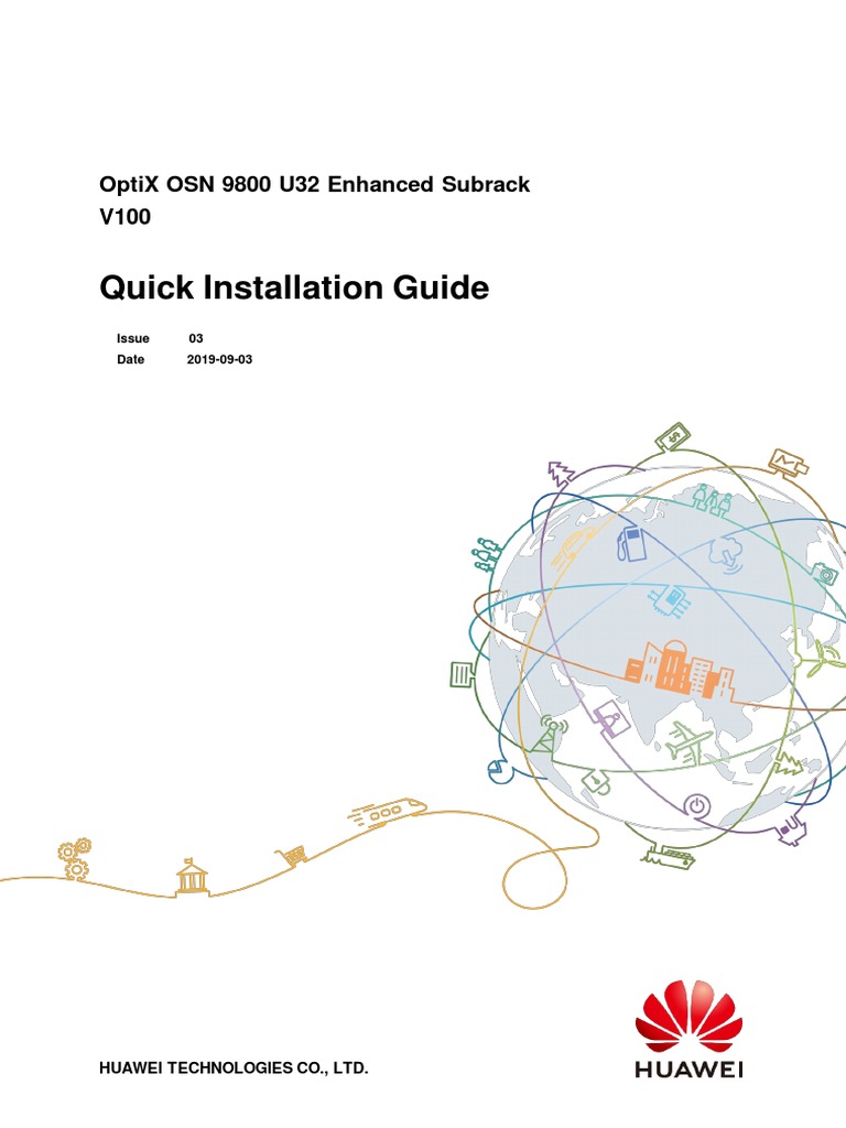 OSN 9800 U32 Enhanced Subrack Quick Installation Guide 03 | PDF ...