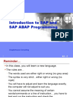 Introduction To SAP and SAP ABAP Programming: Chapterhouse Consulting