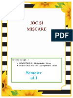 Calendaristica JOC SI MISCARE