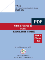 11TH English Core Set 1 Answer Key
