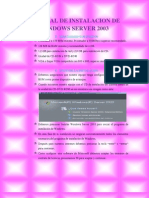 Manual de Instalacion de Windows Server 2003