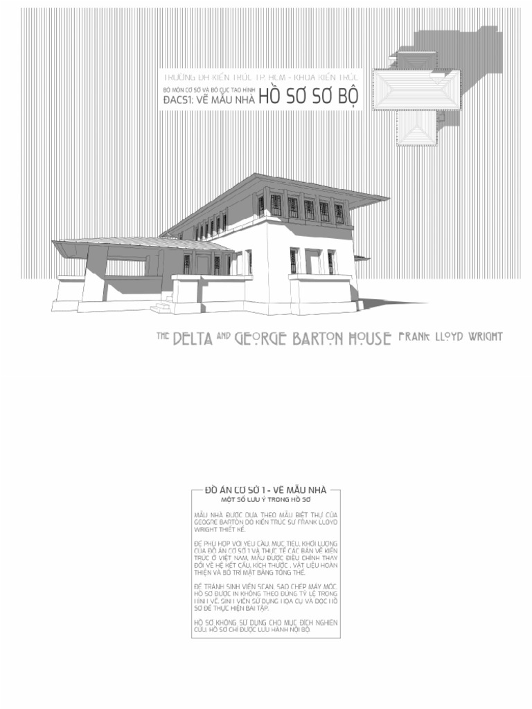 Barton House Frank Lloyd Wright HSSB A2 PDF