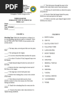 Science 10 Summative Test 3RD Quarter