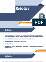 Industrial Robotics: Dr. M V A Raju Bahubalendruni