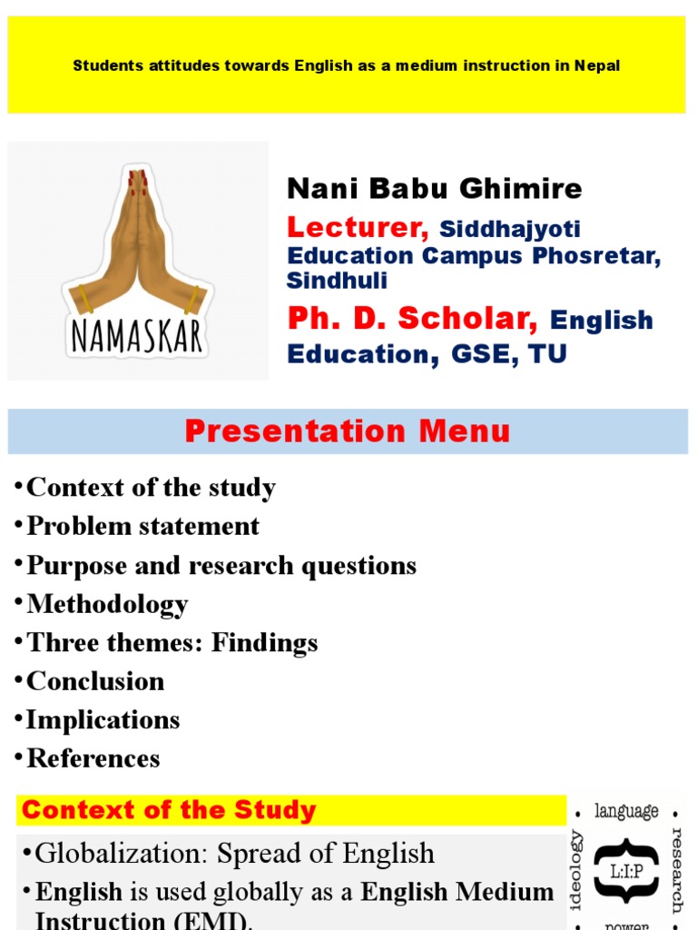 Attitudes of Students Towards EMI | PDF | Interview | Language Education