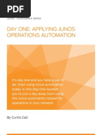 Day One Apply Junos Ops Automation - Juniper Networks PDF