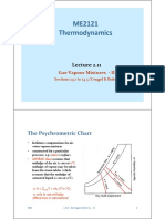 ME2121 Thermodynamics: The Psychrometric Chart