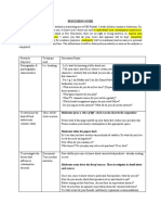 Discussion Guide: Moderator Gives A Slice of Life' Clock Exercise Sheet To The Respondent