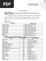 Lista de Substituição 3