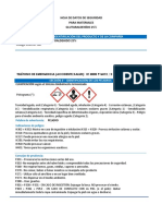 Ficha de Datos de Seguridad Glutaraldehido 25%