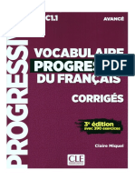 Corriges - Vocabulaire Progressif Du f b2c1